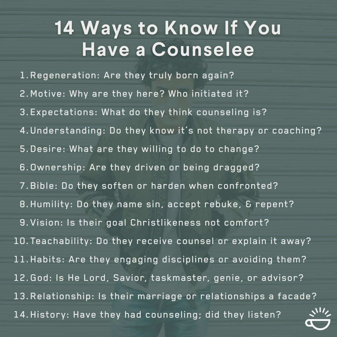 14 Ways to Know If You Have a Counselee