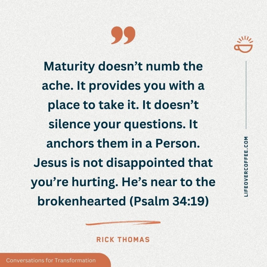 maturity anchors you inspirational faith quote